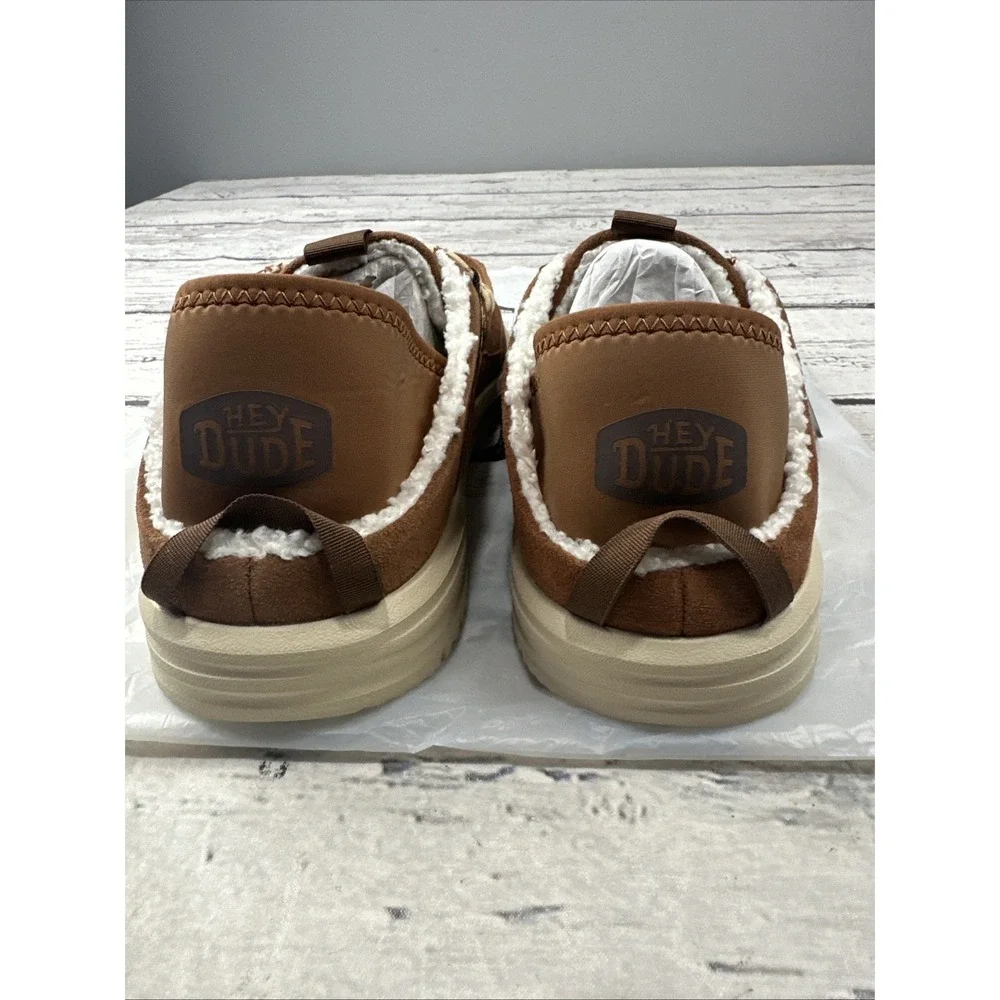 Hey Dude Bradley Blipper Suede Slip-On Argan Brown/Beige Men's US 12 44304-2JY